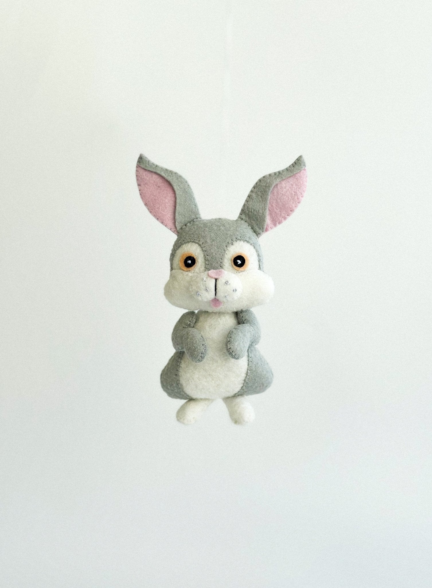 Gray Bunny Ornament - WoollyFox